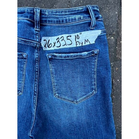 Flying Monkey high rise distressed wide leg jeans size 26x33.5" - Picture 4 of 4